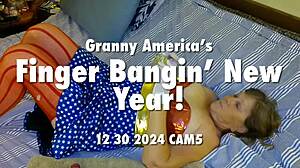 Granny Americas FINGER BANGIN' Wild New Year!