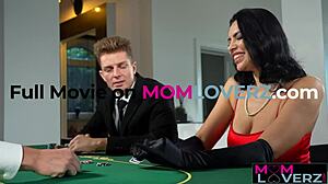 hey, stepmom kira queen rides her stepson hard