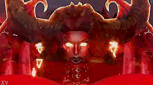 Maggie's huge tits for Halloween