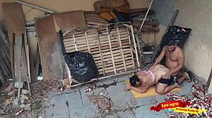 Wow, The Beautiful BBW Gave Her Juicy Ass To Her Brother-In-Law In The Abandoned House For Bareback Fuck!