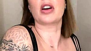 paige in fishnets takes big black dildo