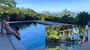 Outdoor Anal and Blowjob Fun in Costa Rica with Friend