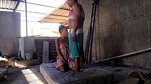 Skinny Teen Stepdaughter Offers Pussy On Terrace