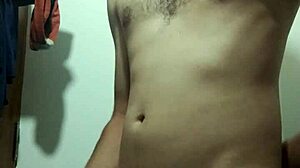 Why is this young skinny girl undressing for masturbation with a monster cock?