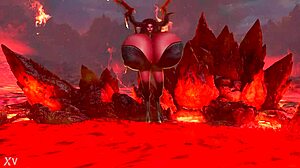 Maggie's huge tits for Halloween