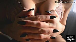 Hot Milf Sucks and Jerks Off Stepsons Big Cock in POV Close Up