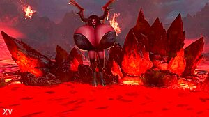 Maggie's huge tits for Halloween