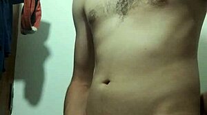 Why is this young skinny girl undressing for masturbation with a monster cock?