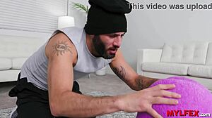 Honey milf reaches her fitness goals with bareback anal in the garage!