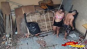 Wow, The Beautiful BBW Gave Her Juicy Ass To Her Brother-In-Law In The Abandoned House For Bareback Fuck!