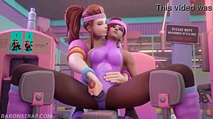 Sombra And Brigitte Having A Naughty Workout With Big Tits 😏