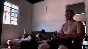 Bastidores Da Grava��o Chupando O Carmona Jogando Video Game