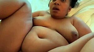 She moans, 'Take my chubby ebony body with that long black cock in missionary.'