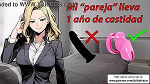 My Boyfriend In Chastity Uses Dildo Instead