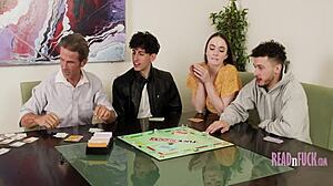 Step dad lets his freeuse friends fuck the teen group