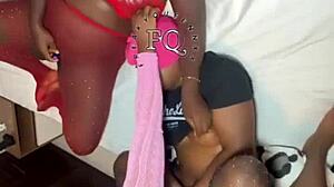 Stepmom And Stepdaughters In Lesbian Threesome