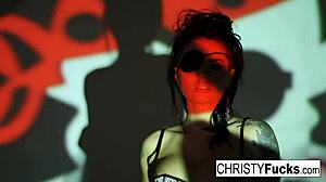 Hot Christy Mack pirate teases her tight wet pussy and amazing ass