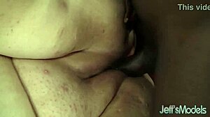 Watch guy drill BBC deep into Desiree Devine's chubby fat pussy