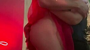 trans girlfriend fucks sexy neighbor's mouth with anal and masturbation.