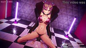 Yuka's dynamic hip swing dance