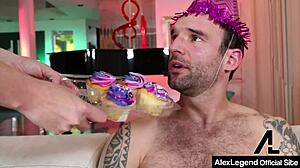 alex legends gets deepthroat and riding from ashley graham with monster cock