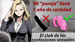 My Boyfriend In Chastity Uses Dildo Instead