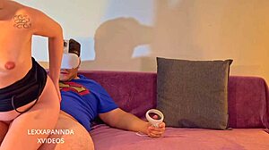 Sucking Cock and Fucking Hard While Playing with Glasses