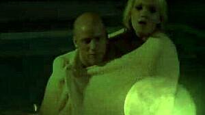 beauty blonde milf in outdoor setting