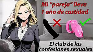 My Boyfriend In Chastity Uses Dildo Instead