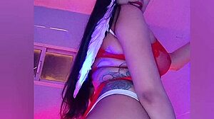 Watch This Cute Colombian Angel Squirt Wildly With Dildo Toys For You
