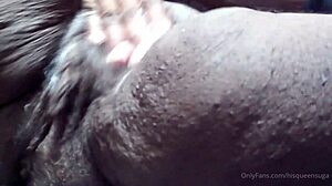 I'm watching His Queen Suga squirt in public masturbation