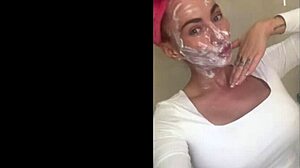 Quiet girl at the office has fun at parties