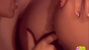 blondes in a lesbian threesome use dildos, eat ass and pussy, reaching orgasm