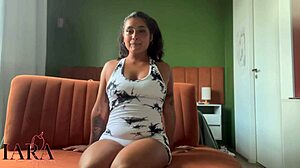 Your pretty Latina neighbor thanks you for helping her with jerk off instructions in POV