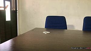 Ebony Babe With Big Pussy And Saggy Tits Gets Fucked At The Office