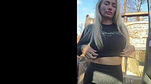 Quiet girl at the office has fun at parties