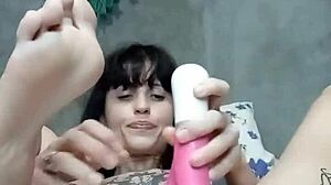 Young Girl Uses Dildo On Her Ass