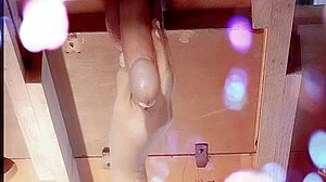 Getting milked with handjob and blowjob, leaking pre cum