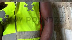 most intense moan during public jerk off with huge cock 😈