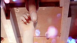 Getting milked with handjob and blowjob, leaking pre cum