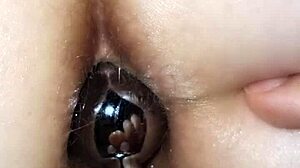 Sparklybbw enjoys anal plug play