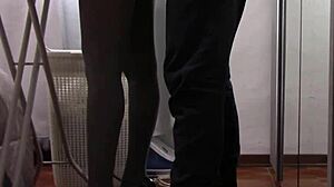 i love the milf with beautiful legs in pantyhose getting touched and fucked roughly.