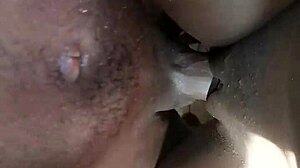 Skinny girl takes big black cock in bathroom