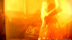 Asian arab girl strips naked while dancing