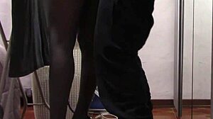 i love the milf with beautiful legs in pantyhose getting touched and fucked roughly.