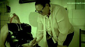 mistress april humiliates and punishes bound man with big cock anal in homemade bdsm