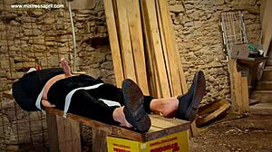 mistress april humiliates and punishes bound man with big cock anal in homemade bdsm