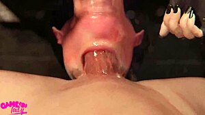 super cute tifa gives a teasing blowjob