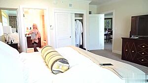 Petite Russian Blonde Stretches Wide! Massive Black Dick Fills Her Mouth!