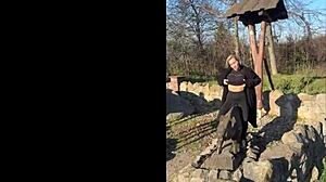 Quiet girl at the office has fun at parties